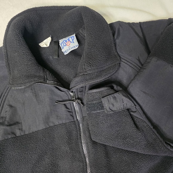 DSCP by Peckham Large US Military Black POLARTEC  Fleece Cold Weather Jacket - Picture 1 of 12